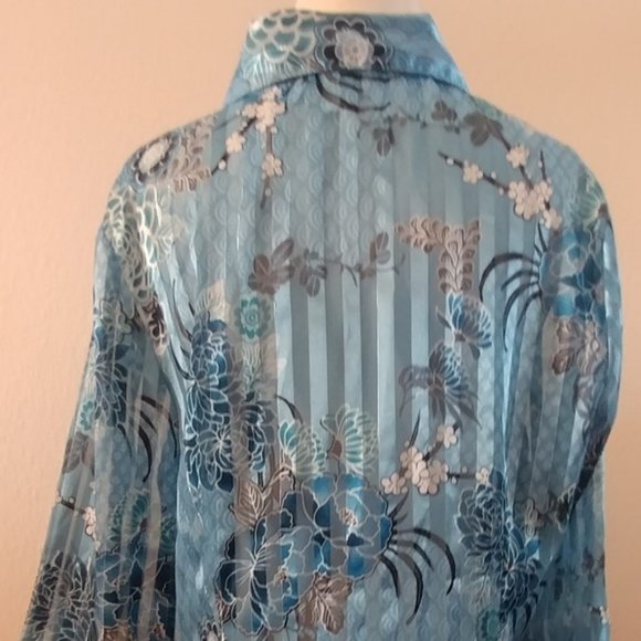 c.b. collections button-up blouse  SZ PL - Picture 12 of 16